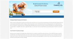 Desktop Screenshot of burialinsuranceforseniors.net